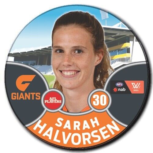 2021 AFLW GWS Badge - HALVORSEN, Sarah