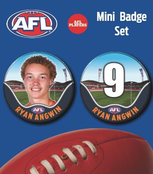 2021 AFL GWS Mini Player Badge Set - ANGWIN, Ryan
