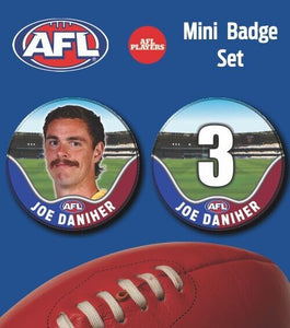 2021 AFL Brisbane Mini Player Badge Set - DANIHER, Joe