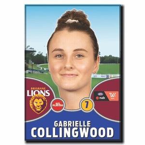 2021 AFLW Brisbane Player Magnet - COLLINGWOOD, Gabrielle