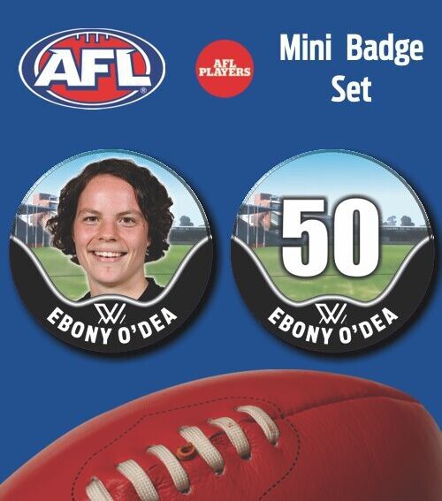 2021 AFLW Collingwood Mini Player Badge Set - O'DEA, Ebony