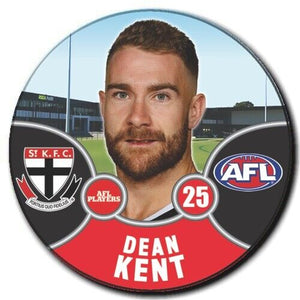 2021 AFL St Kilda Player Badge - KENT, Dean