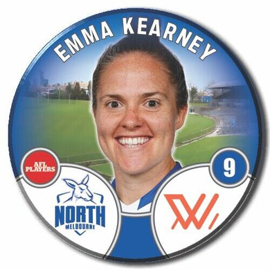 2022 AFLW North Melbourne Player Badge - KEARNEY, Emma