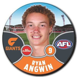 2021 AFL GWS Giants Player Badge - ANGWIN, Ryan