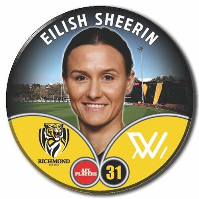 2023 AFLW S7 Richmond Player Badge - SHEERIN, Eilish