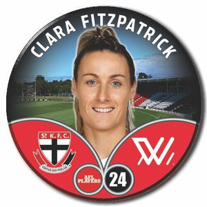 2023 AFLW S7 St Kilda Player Badge - FITZPATRICK, Clara