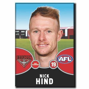 2021 AFL Essendon Bombers Player Magnet - HIND, Nick