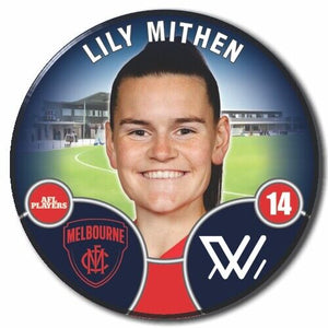 2022 AFLW Melbourne Player Badge - MITHEN, Lily