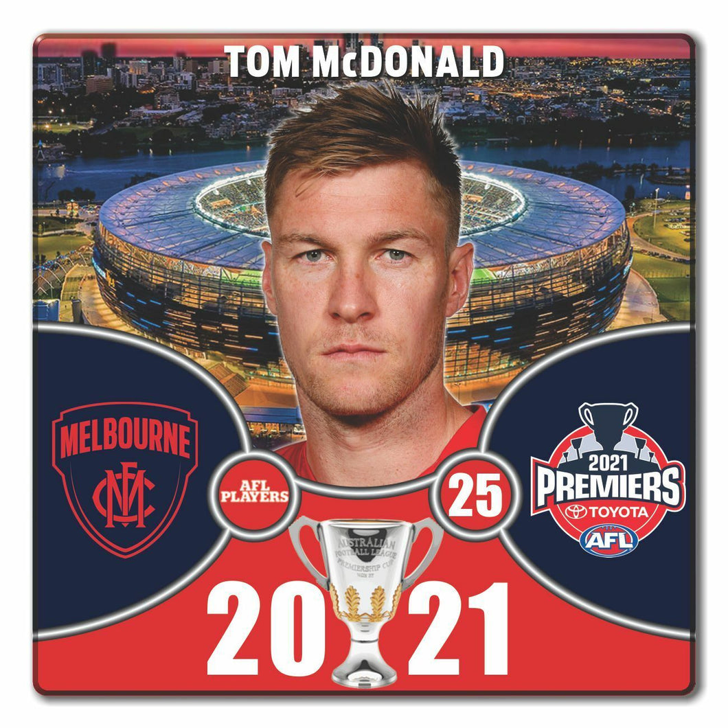 2021 AFL PREMIERS CERAMIC COASTER - McDONALD, Tom