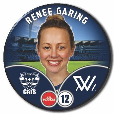 2023 AFLW S7 Geelong Player Badge - GARING, Renee