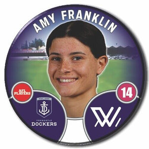 2022 AFLW Fremantle Player Badge - FRANKLIN, Amy
