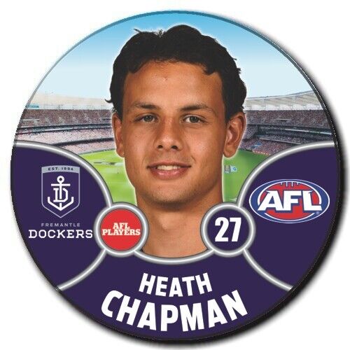 2021 AFL Fremantle Dockers Player Badge - CHAPMAN, Heath
