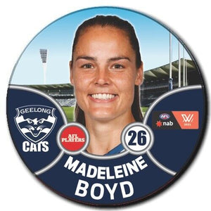 2021 AFLW Geelong Player Badge - BOYD, Madeleine