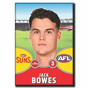 2021 AFL Gold Coast Player Magnet - BOWES, Jack