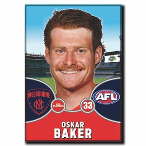 2021 AFL Melbourne Player Magnet - BAKER, Oskar