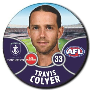 2021 AFL Fremantle Dockers Player Badge - COLYER, Travis