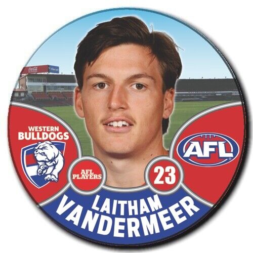 2021 AFL Western Bulldogs Player Badge - VANDERMEER, Laitham