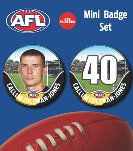 2021 AFL Richmond Mini Player Badge Set - COLEMAN-JONES, Callum