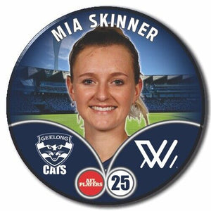 2023 AFLW S7 Geelong Player Badge - SKINNER, Mia