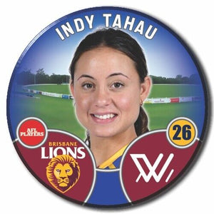 2022 AFLW Brisbane Player Badge - TAHAU, Indy