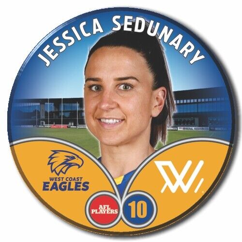 2023 AFLW S7 West Coast Eagles Player Badge - SEDUNARY, Jessica