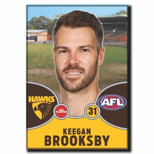 2021 AFL Hawthorn Player Magnet - BROOKSBY, Keegan