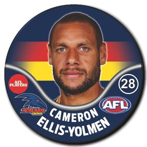2019 AFL Adelaide Crows Player Badge - ELLIS-YOLMEN, Cameron