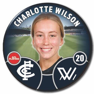 2022 AFLW Carlton Player Badge - WILSON, Charlotte