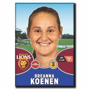 2021 AFLW Brisbane Player Magnet - KOENEN, Breanna