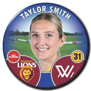 2022 AFLW Brisbane Player Badge - SMITH, Taylor