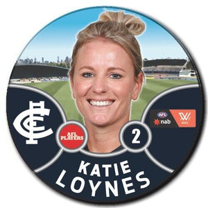 2021 AFLW Carlton Player Badge - LOYNES, Katie