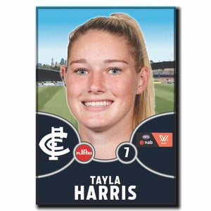 2021 AFLW Carlton Player Magnet - HARRIS, Tayla