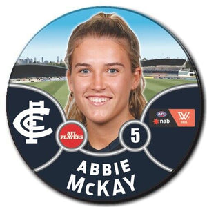 2021 AFLW Carlton Player Badge - McKAY, Abbie