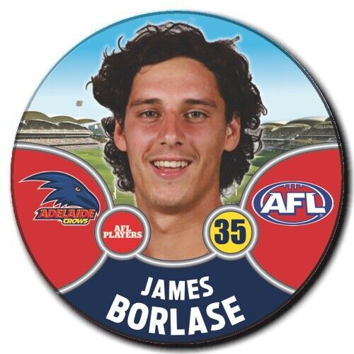 2021 AFL Adelaide Crows Player Badge - BORLASE, James