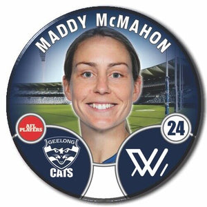 2022 AFLW Geelong Player Badge - McMAHON, Maddy