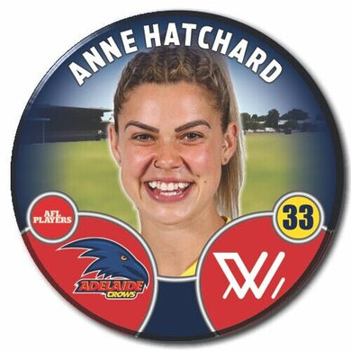 2022 AFLW Adelaide Player Badge - HATCHARD, Anne