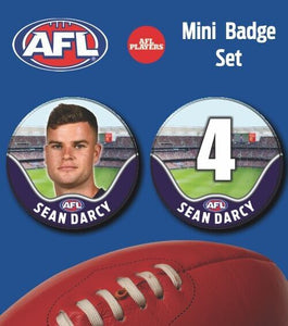 2021 AFL Fremantle Mini Player Badge Set - DARCY, Sean