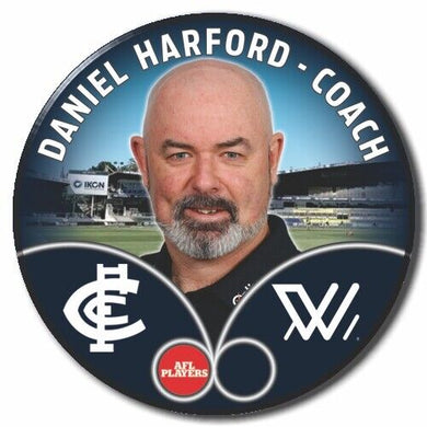 2023 AFLW S7 Carlton Player Badge - HARFORD, Daniel - COACH