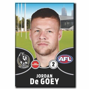 2021 AFL Collingwood Player Magnet - De GOEY, Jordan