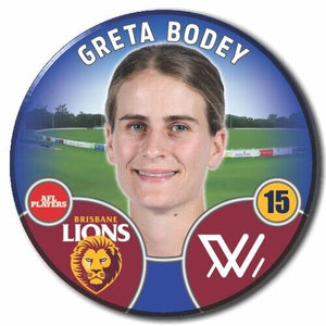 2022 AFLW Brisbane Player Badge - BODEY, Greta