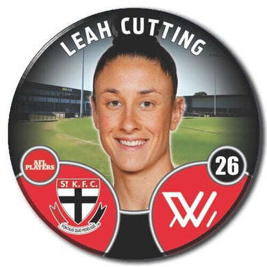 2022 AFLW St Kilda Player Badge - CUTTING, Leah