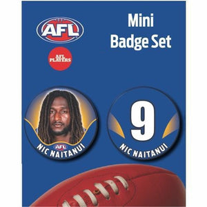 Mini Player Badge Set - West Coast Eagles - Nic Naitanui