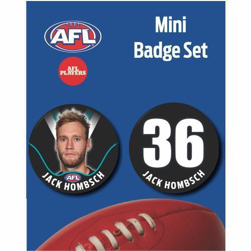 Mini Player Badge Set - Port Adelaide Power - Jack Hombsch