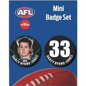 Mini Player Badge Set - Port Adelaide Power - Darcy Byrne-Jones