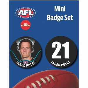 Mini Player Badge Set - Port Adelaide Power - Jared Polec