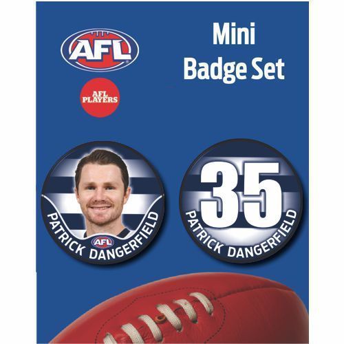 Mini Player Badge Set - Geelong Cats - Patrick Dangerfield