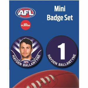 Mini Player Badge Set - Fremantle Dockers - Hayden Ballantyne