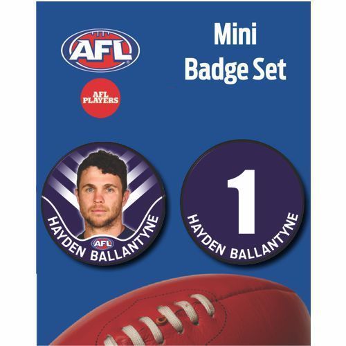 Mini Player Badge Set - Fremantle Dockers - Hayden Ballantyne