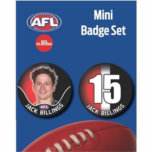 Mini Player Badge Set - St Kilda Saints - Jack Billings