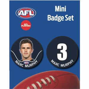 Mini Player Badge Set - Carlton Blues - Marc Murphy